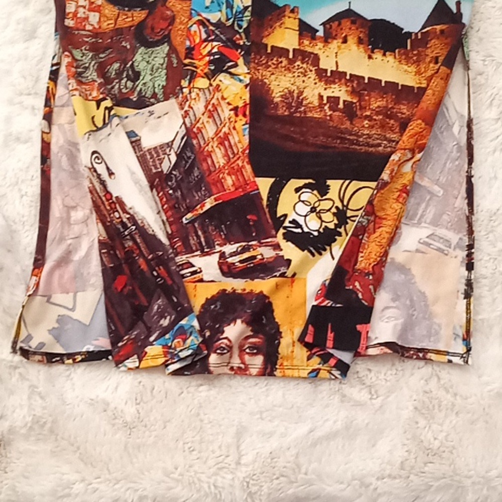 Love Jay graffiti print full slitted sides T-shirt - Picture 3 of 4